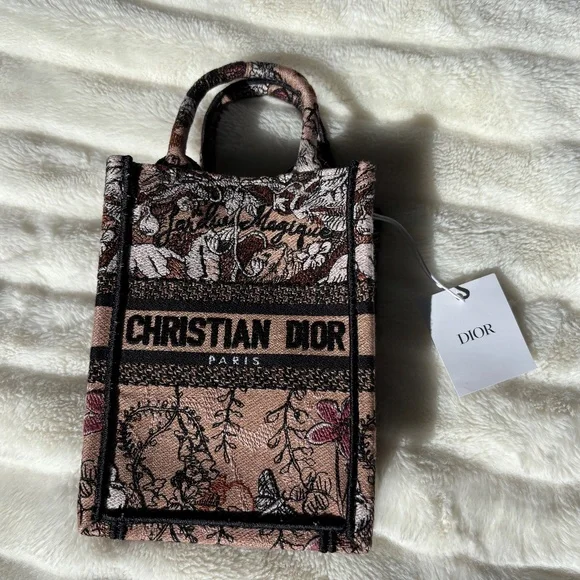 Mini Dior Book Tote in Pink - Picture 3 of 16